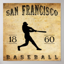 San Francisco Kalifornien Baseball 1860 Plakatdrucke