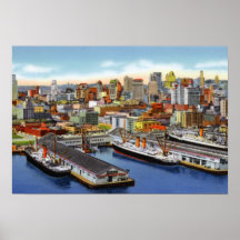 San Francisco Kalifornien im Stadtzentrum gelegen Plakate