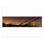 San Francisco Panorama, durch Golden gate bridge Postkarten