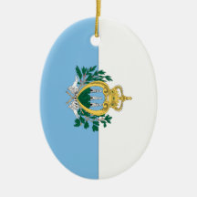 San- Marinoflagge Weihnachtsornament