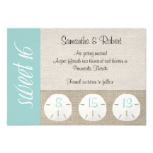 Sand-Dollar u. Einladung des Leinwand-Bonbon-16