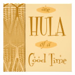 Sand Retro Luau Hula eine von den guten Zeit-Einla