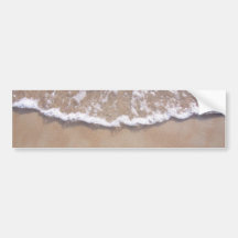 Sandy-Brandung auf dem Strand Autosticker