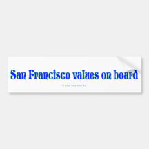SanFranValues Autosticker