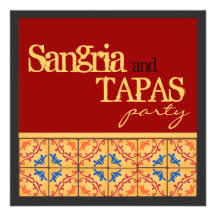Sangria u. Tapas-Party! Glückliche Fiesta-Einladun