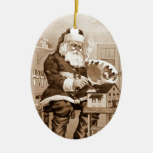 Sankt, die ein Spiel-Haus malt Weihnachtsbaum Ornamente