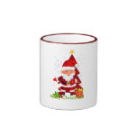 Sankt-fröhlicher Weihnachtsbecher Tee Tassen