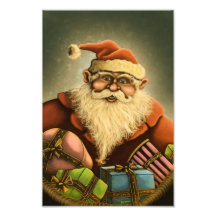 Sankt Geschenkfeiertags-Fotodruck
