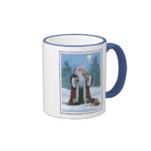 Sankt mit Labrador-Welpen-Becher Kaffee Tasse