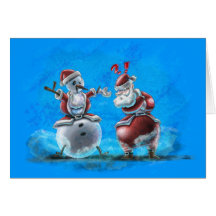 Sankt-VersSnowman - lustiger Weihnachtskarten-Spaß