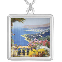 Sanremo Italien Reise-Plakat Selbst Gestaltete Halskette