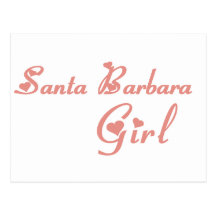 Santa- Barbaramädchent-shirts Postkarten