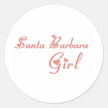 Santa- Barbaramädchent-shirts Stickers