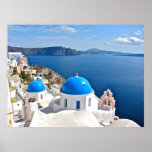 Santorini Leinwand Poster