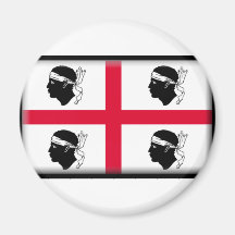 Sardinien-Flagge Magnete
