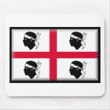 Sardinien-Flagge Mousepads