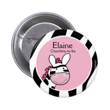 SASSY ZEBRA-DIVA-NAMEN-UMBAU personalisierter Knop Anstecknadelbutton