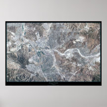 Satellitenplakat Santa Claritas Los Angeles CA