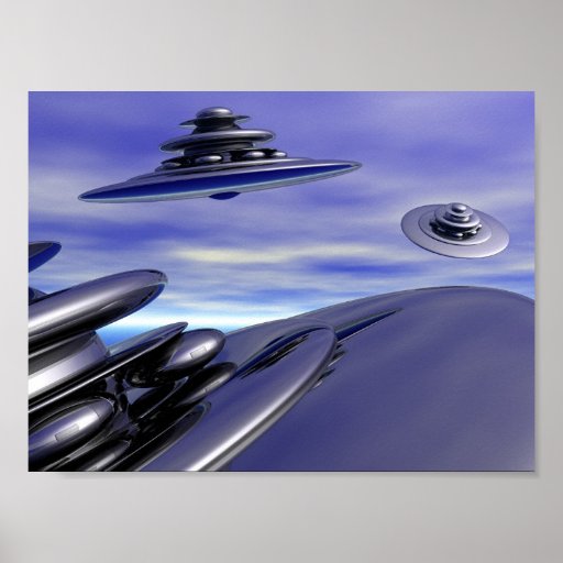 Saucers im Flug Plakatdrucke