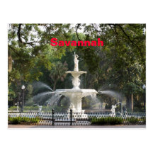 Savanne-Brunnen-Postkarte