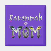 Savanne-Katzen-Mamma-Geschenke Kühlschrankmagnete