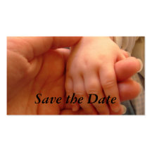 Save the Date Baby-Dusche Visitenkartenvorlage