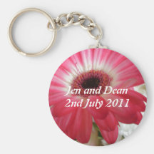 Save the Date Blume Schlüsselbänder