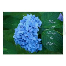 Save the Date! Einladung kardiert blauen Hydrangea Karte
