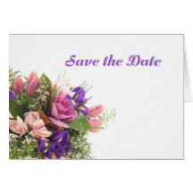Save the Date Frühlings-Blumen-Karte