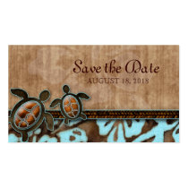 Save the Date Geschäfts-Karten-Schildkröte-Brown-B visitenkarten