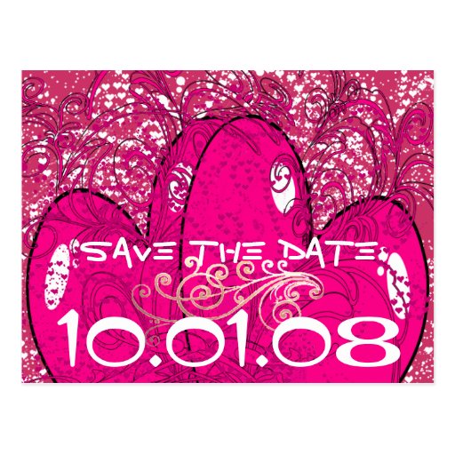 Save the Date - - Herzen und Wirbel - Postkarten