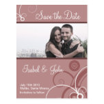 Save the Date in einem Elegante Strudelrahmen Postkarte