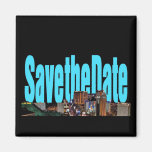 Save the Date Las- Vegasstreifen-Magnet Kühlschrankmagnete