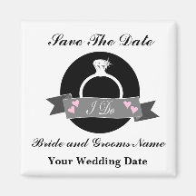 Save the Date Magnet Kühlschrankmagnete