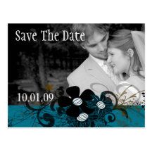 Save the Date mit IHREM Foto DeepBlue Postkarten