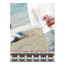 Save the Date mit Ihren Fotos Postkarte