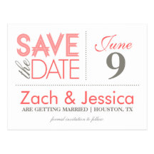 SAVE THE DATE %PIPE% ROSA U. GRAU POSTKARTEN