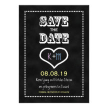 Save the Date Tafel-oder Tafel-Einladung