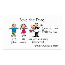 Save the Date Visitenkarte