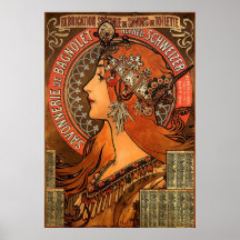 Savonnerie de Bagnolet durch Vintage Kunst Alfons  Poster