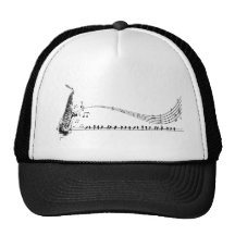 Saxophon-Musik Retro Cap