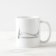 Saxophon-Musik Tasse