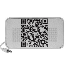 Scannable QR Barcode Notebook Speaker