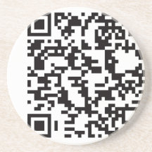 Scannable QR Barcode Untersatz