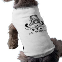 Schäbiger Sergeant-Spatzen-Behälter Hunde T Shirts
