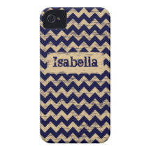 Schäbiges Zickzack iPhone 4 Case-Mate Hüllen