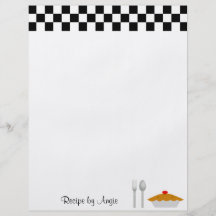 Schachbrett-Torten-Rezept-Papier Flyerdruck