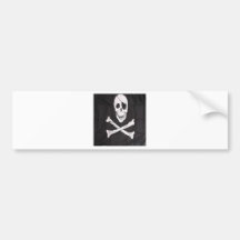 Schädel crossbone autosticker