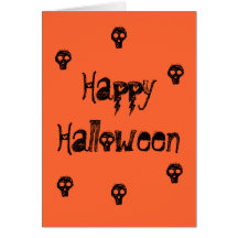 Schädel Halloween Karte