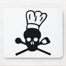 Schädel-Kochsikone Mousepad